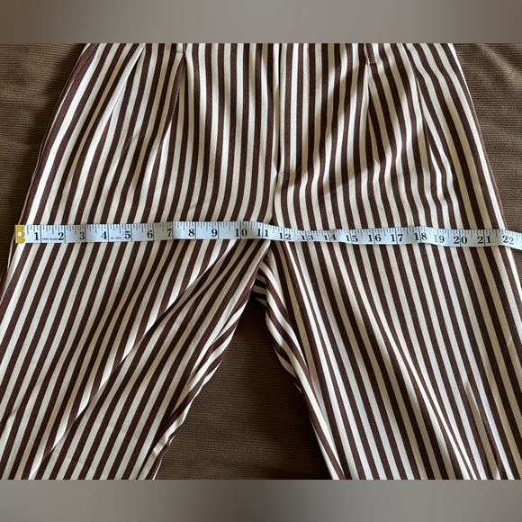 Mango tan and brown striped trousers in size S. - Picture 6 of 6